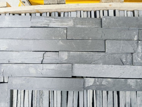 Плитка чёрная из натурального камня фасадная 30 см * 5 см, толщина 7 мм -30 мм купить в Югорске