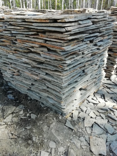 Плитняк златолит Уральский для цоколя, отмостки купить в Югорске